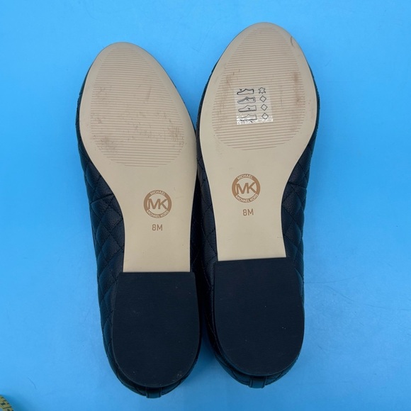 Michael Kors Black Quilted Leather Loafers Size 8M - Picture 7 of 8